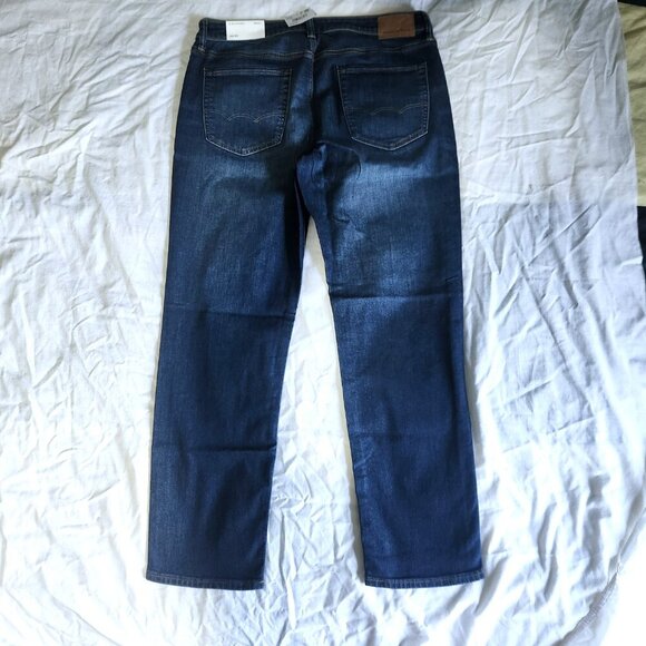 American Eagle Airflex + Men's Jeans 36 x 32 Slim Straight Denim New - Picture 4 of 10